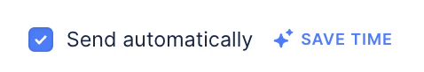 Toggle to mark an action as automated or manual