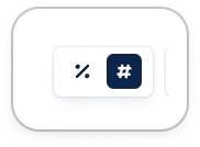 Toggle between absolute and relative values on the aging balance widget