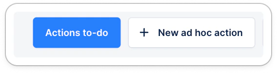 Pending action button assigned to you
