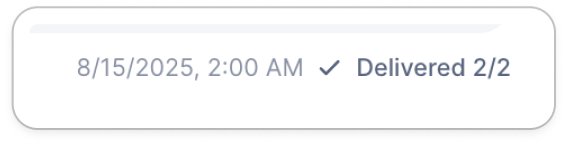 Status Delivered 2 Status Delivered 2