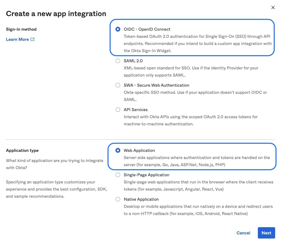 Okta App Integration