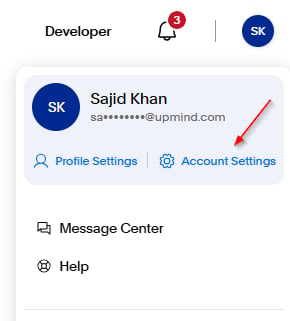 Account settings