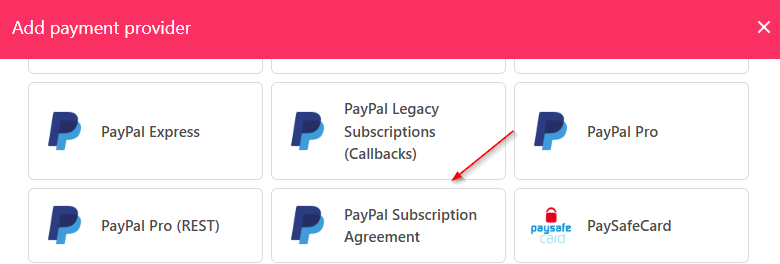 Select PayPal Subscription Agreement