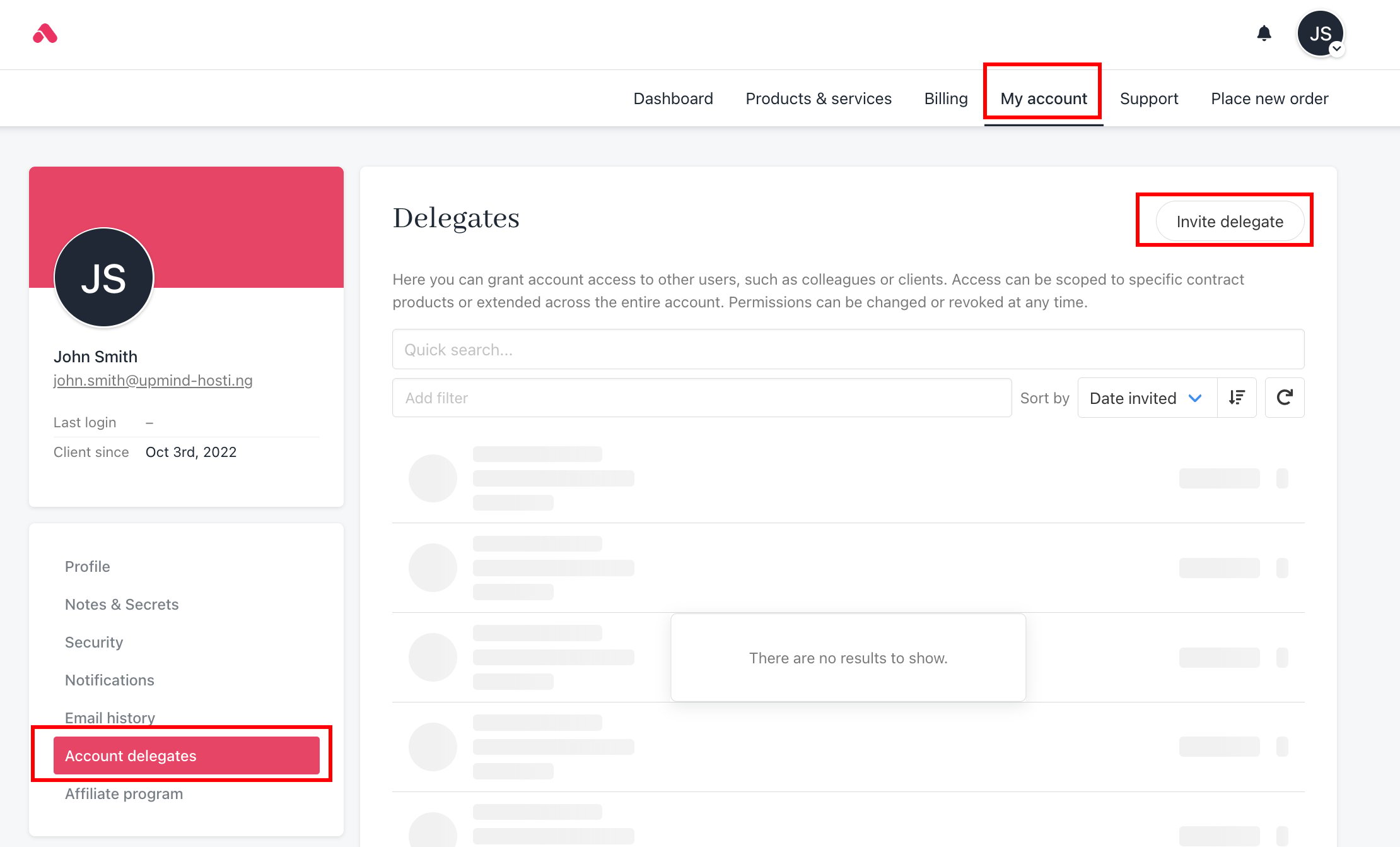 Account Delegate
