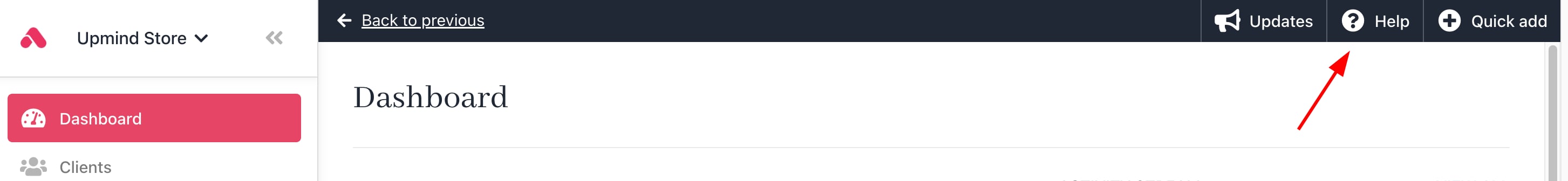 Click on Help