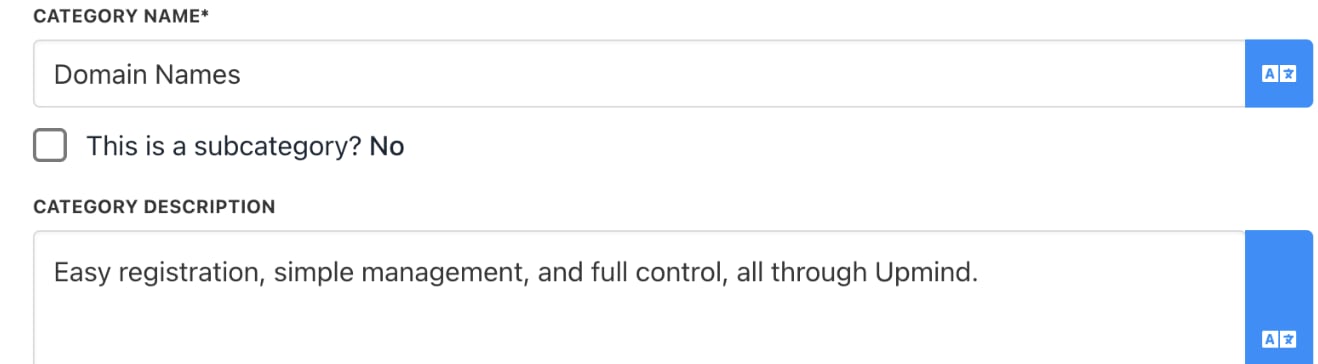 Edit name and description
