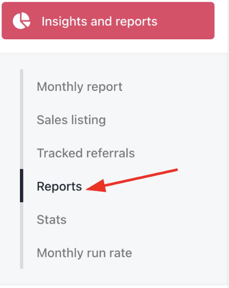 Insights and Reports > Reports