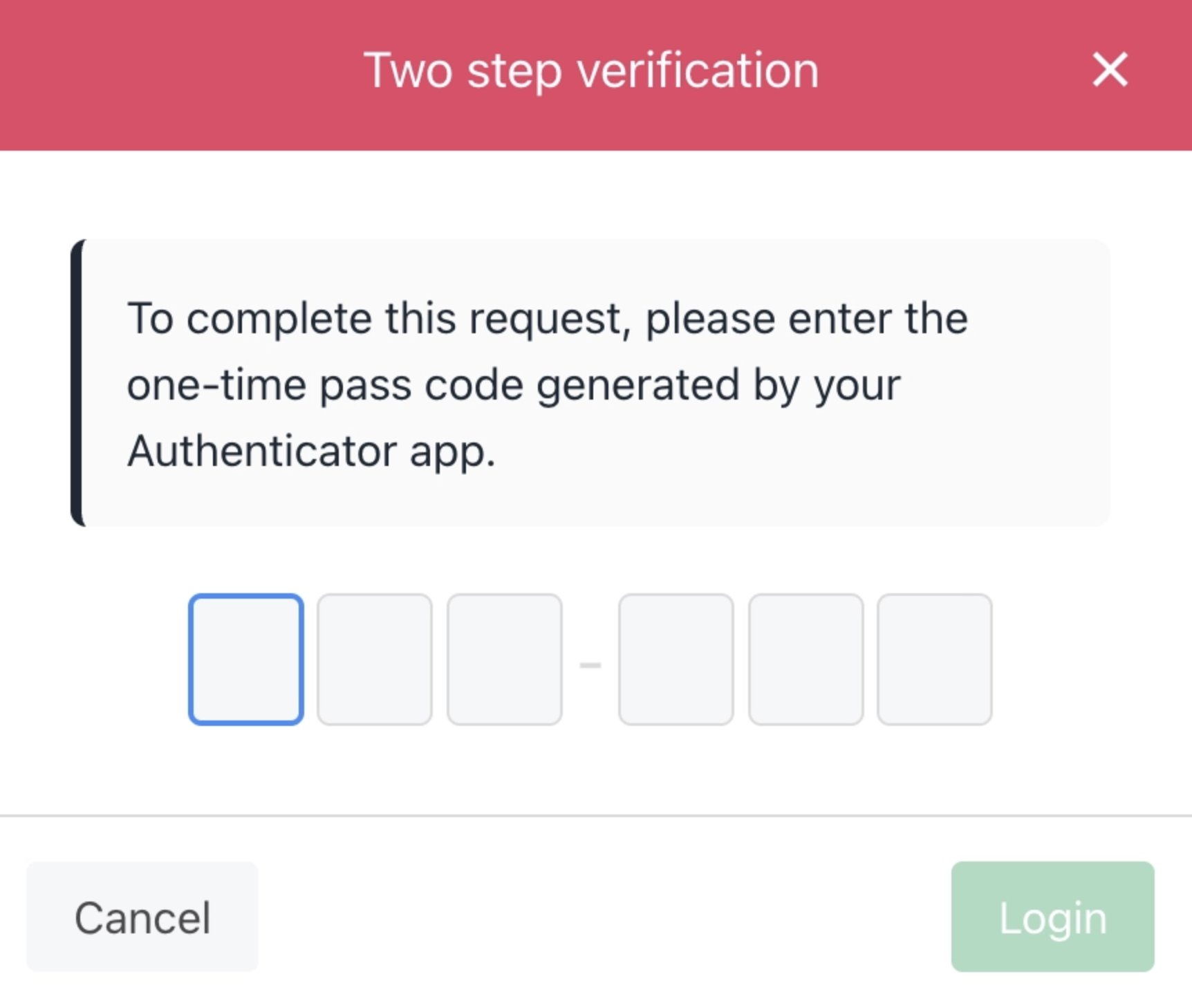 Required 2FA on login