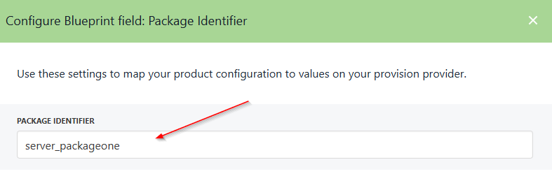 Add package identifier name
