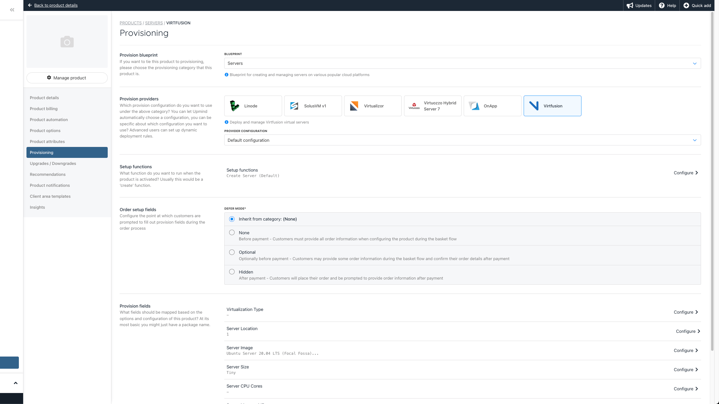 Dynamic Product Provision Fields (Using Product Attributes)