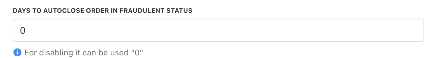 Set duration to autclose orders