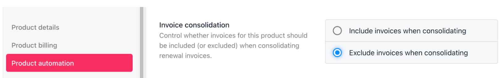 Products and services > Product automation