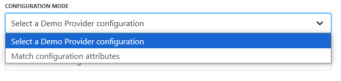 Configuration mode