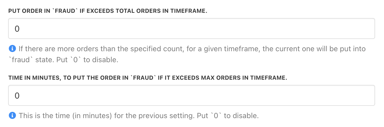 Put order in fraud if total value is exceeded in a certain timeframe