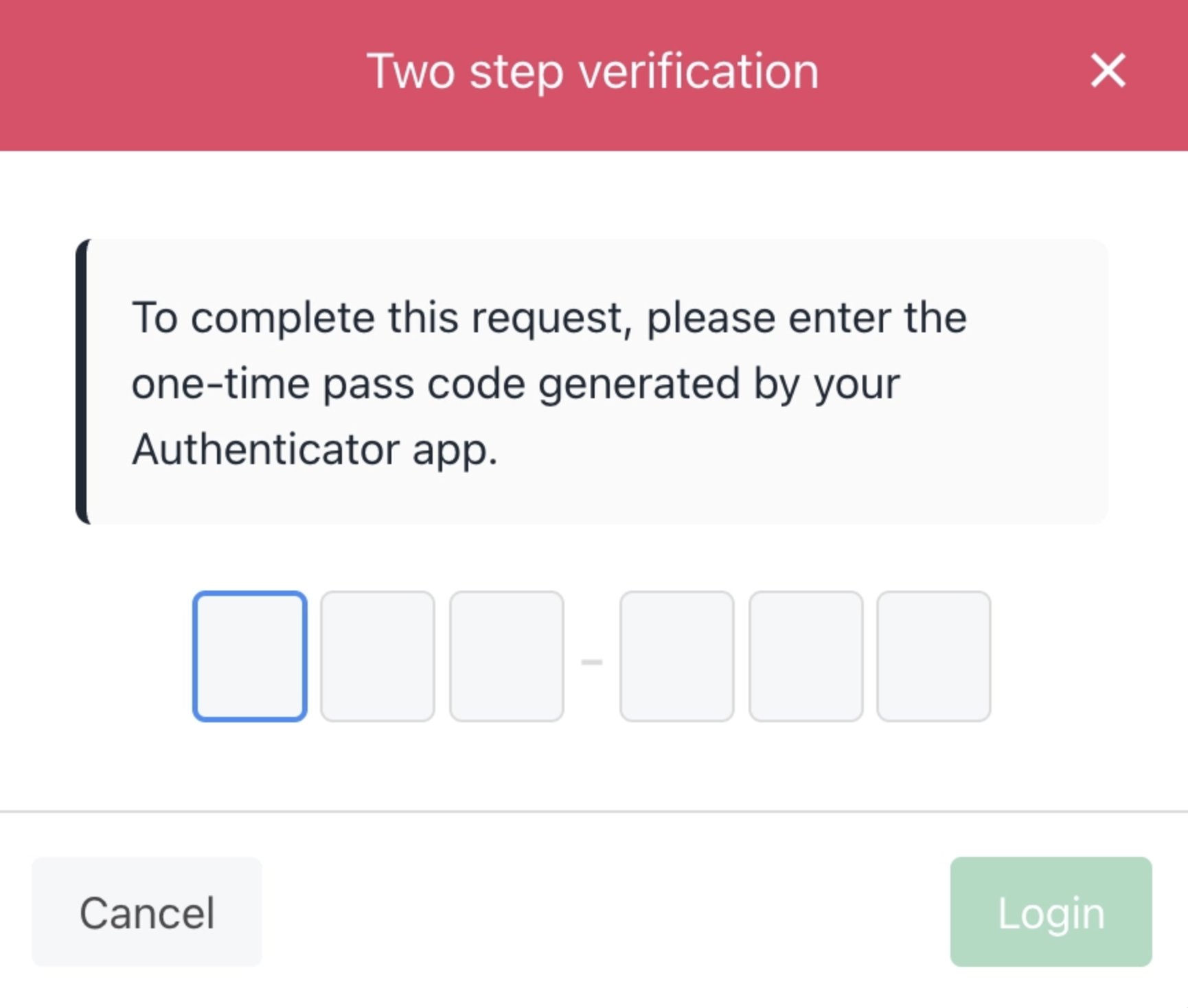 Required 2FA on login