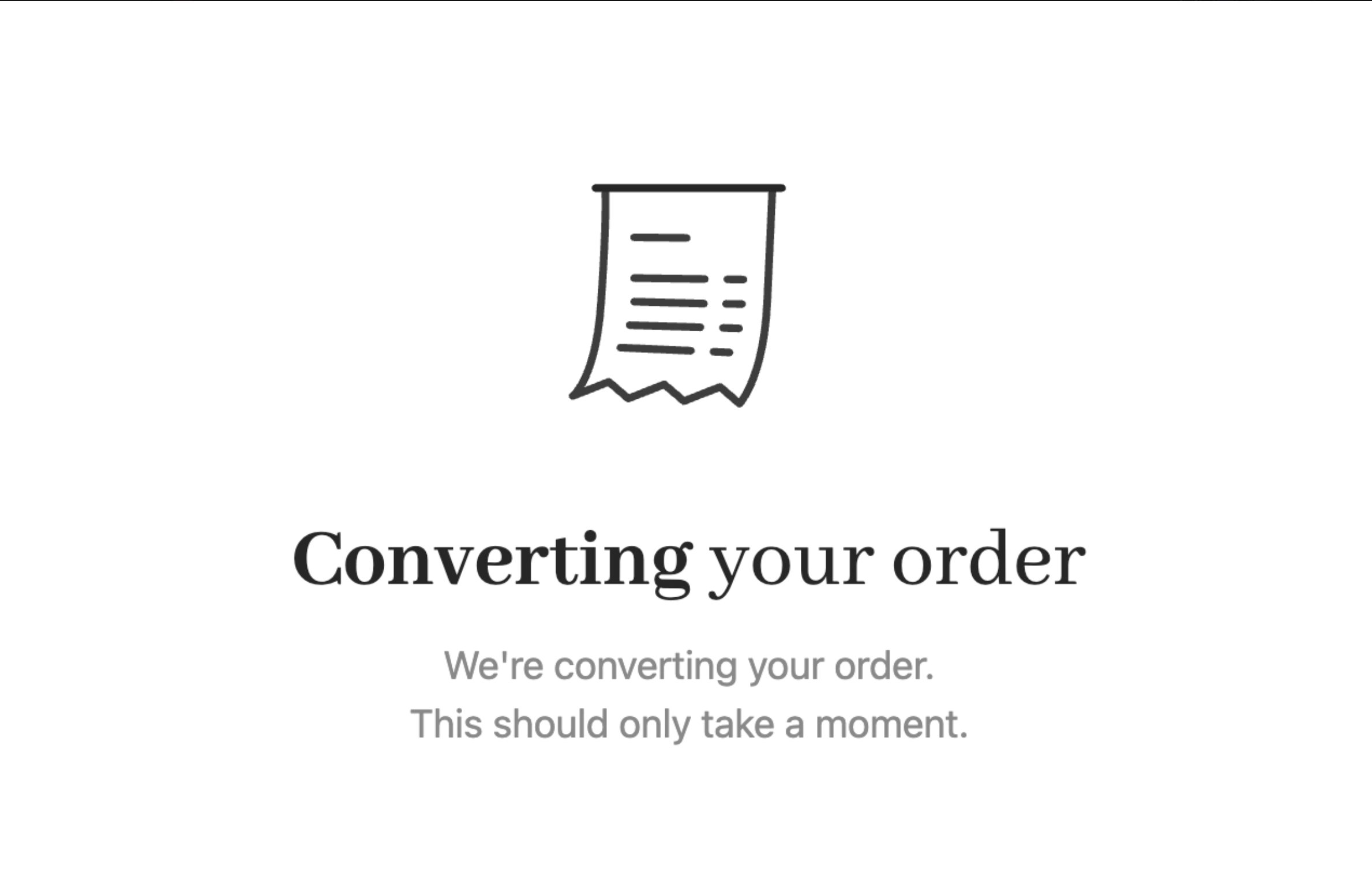Cart 2.0 order conversion