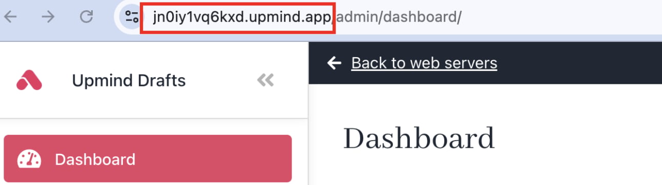 Unique subdomain