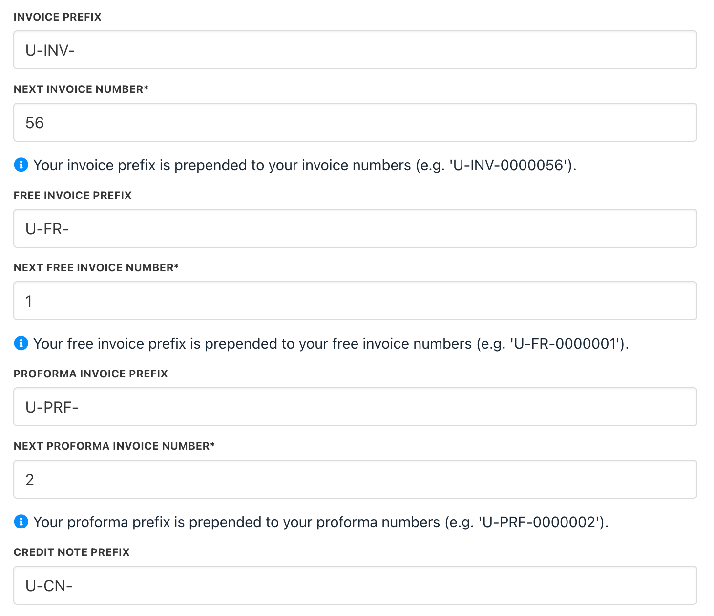 Review and edit fields