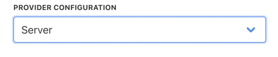 Choose configuration mode
