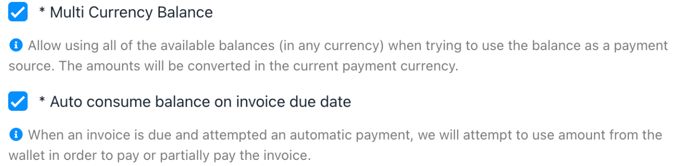 Settle the due payment automatically