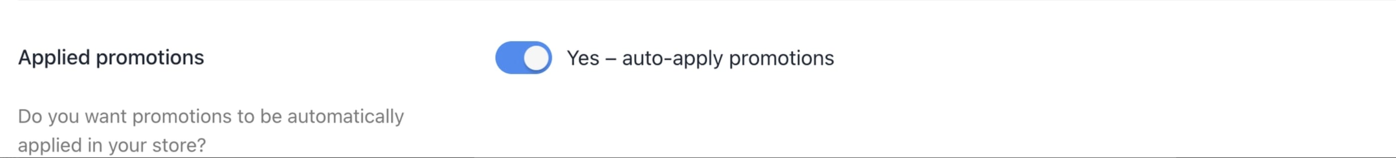 Applied promotion