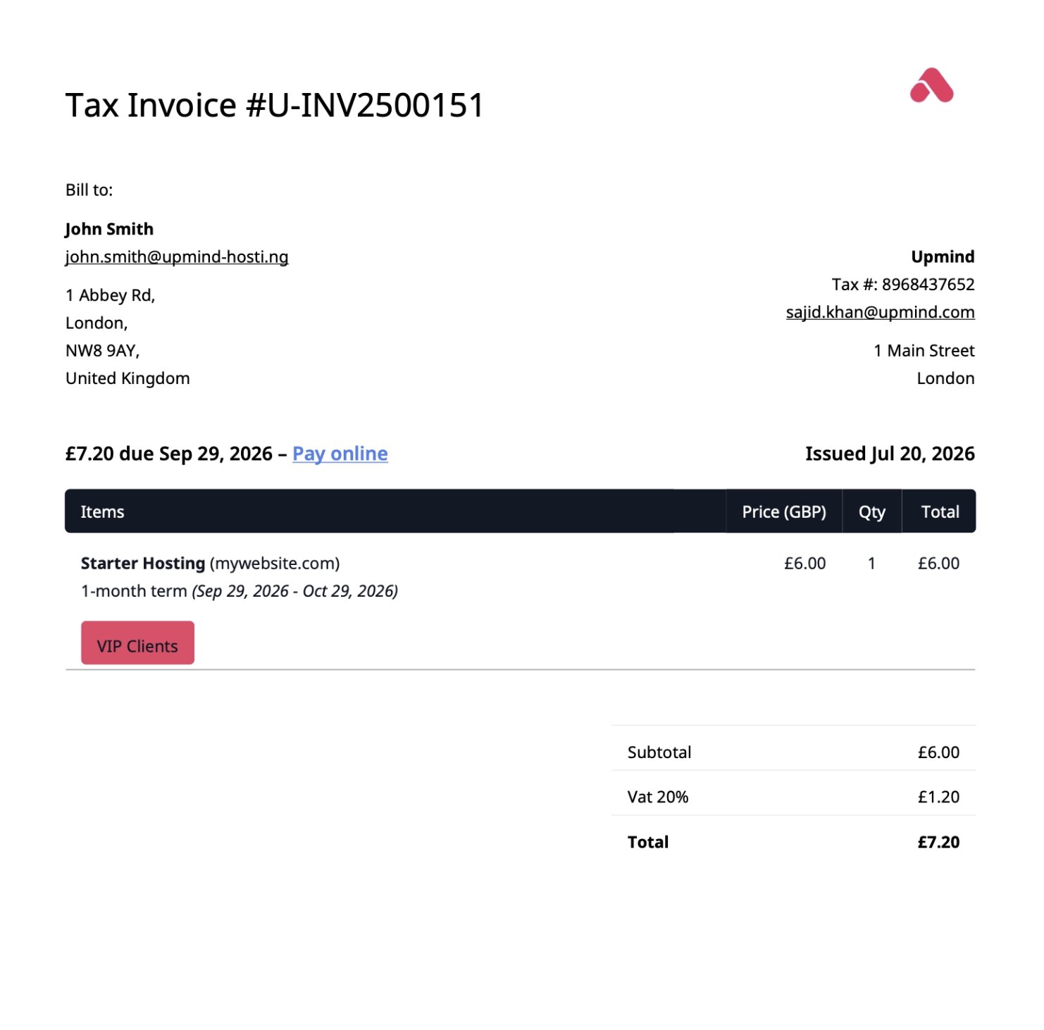 Image Invoice PDF