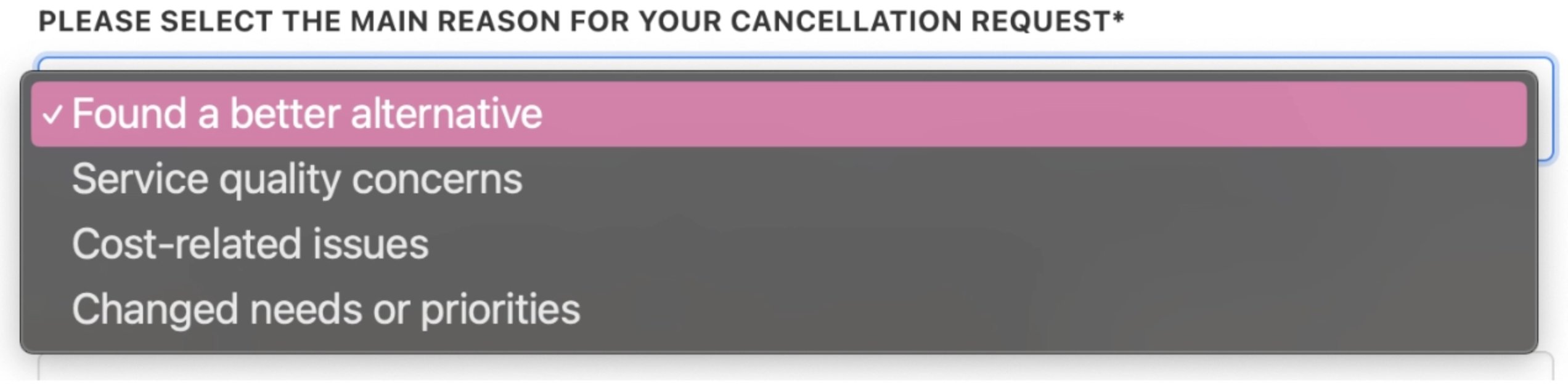 Create drop-down