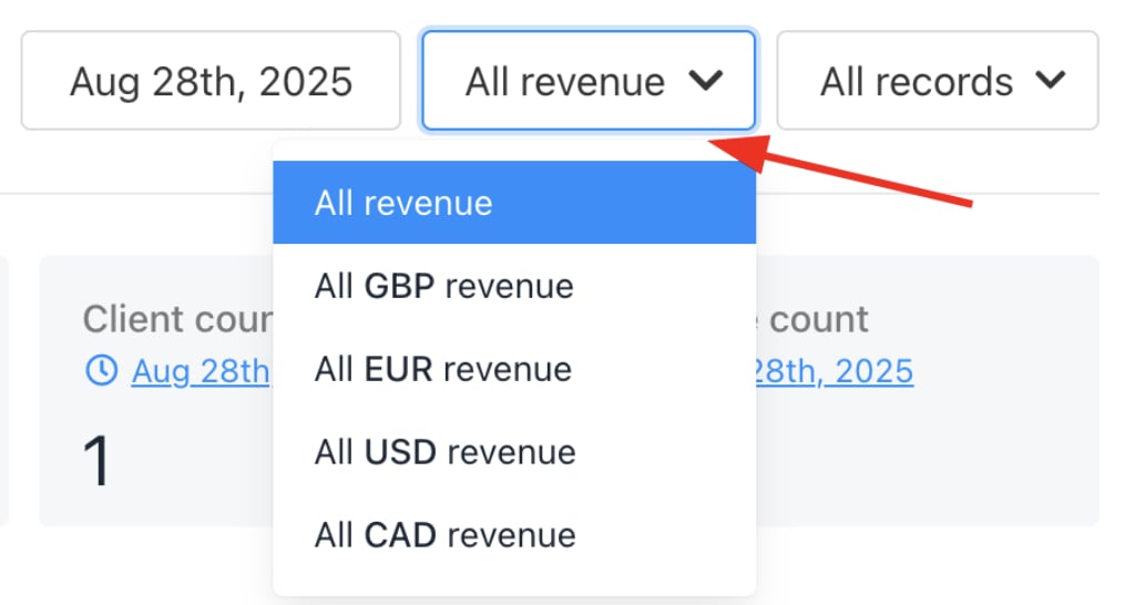 Select home currency