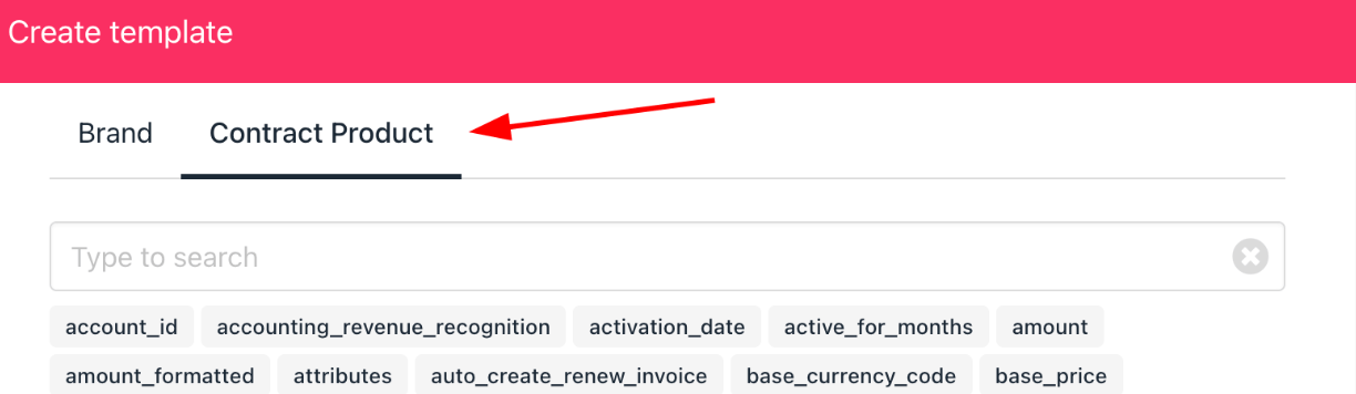 Click menu tab