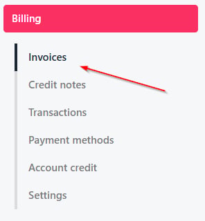 Select invoices