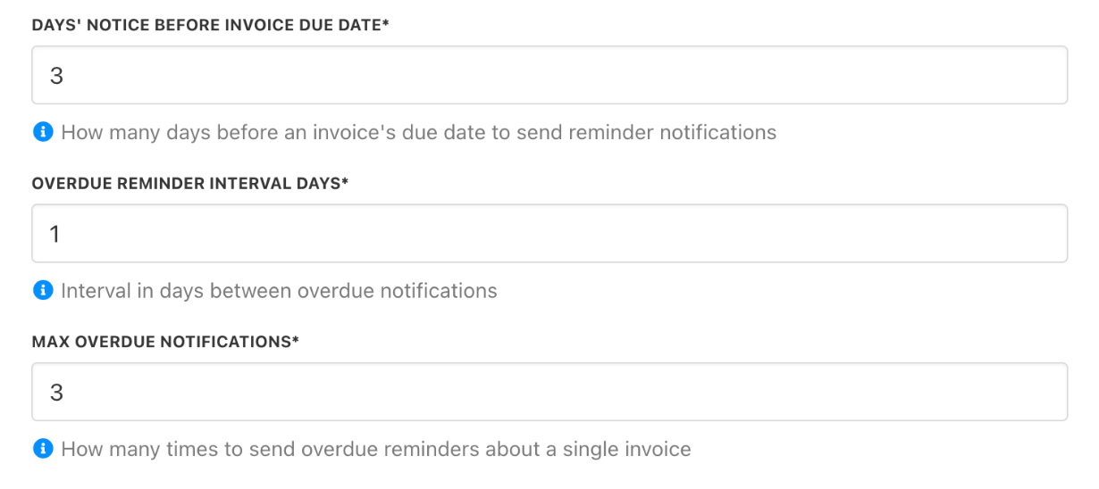 Notification settings from Notifications
