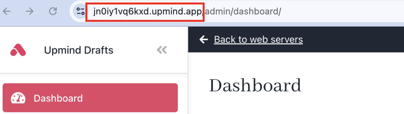 Unique subdomain