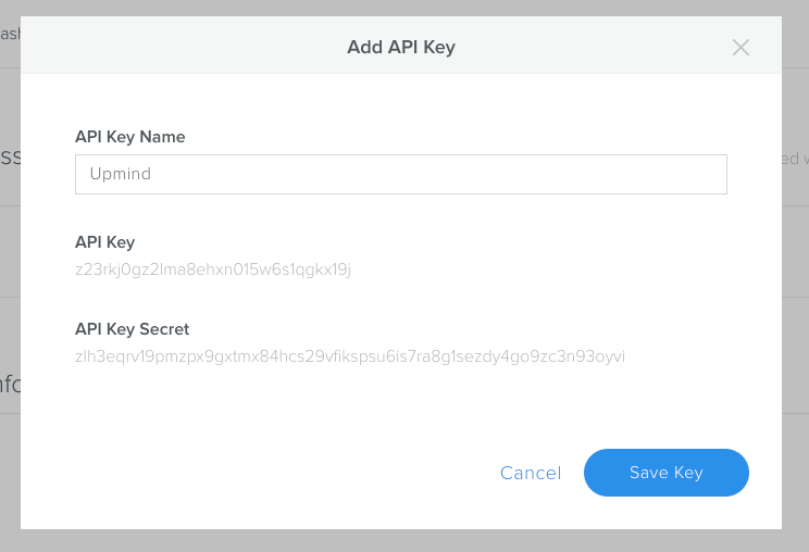 Click Save Key