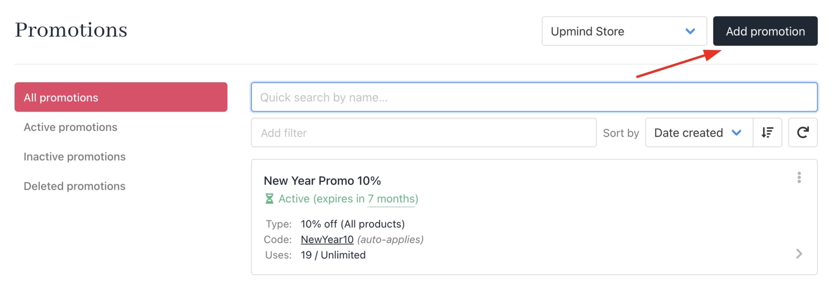 Add promotion