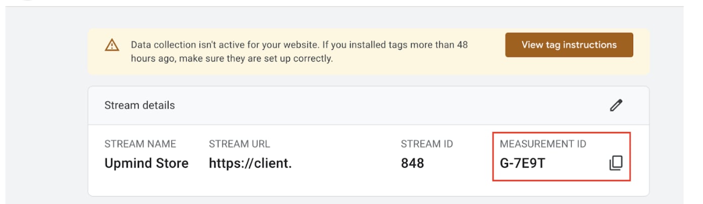 Copy measurement ID