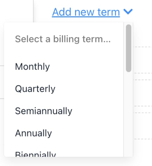 Select option on drop-down menu