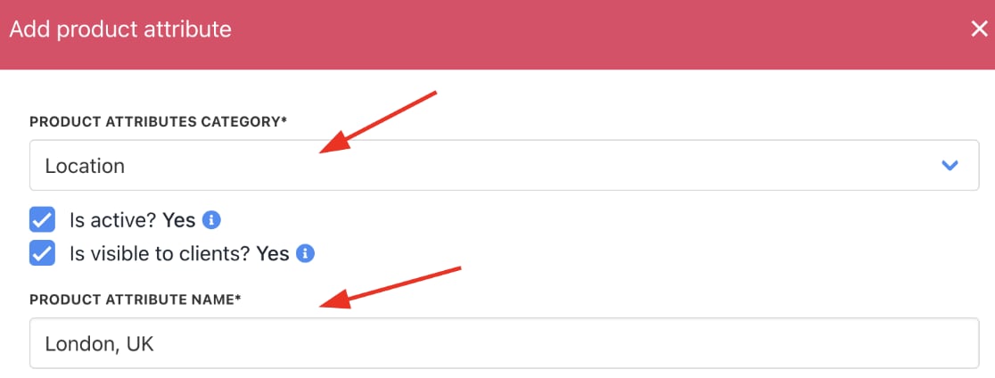 Add product attribute