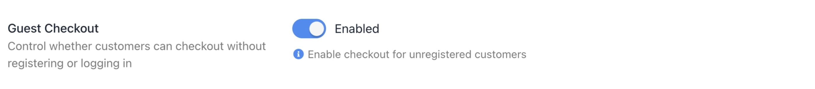Guest checkout