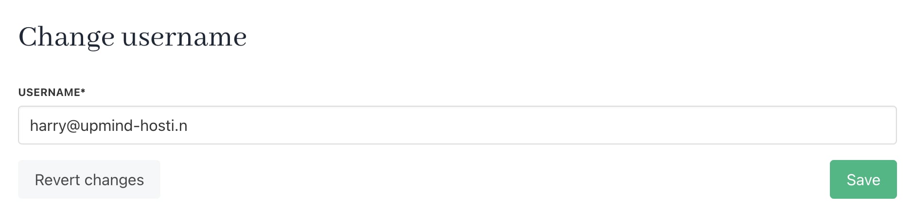 Change username