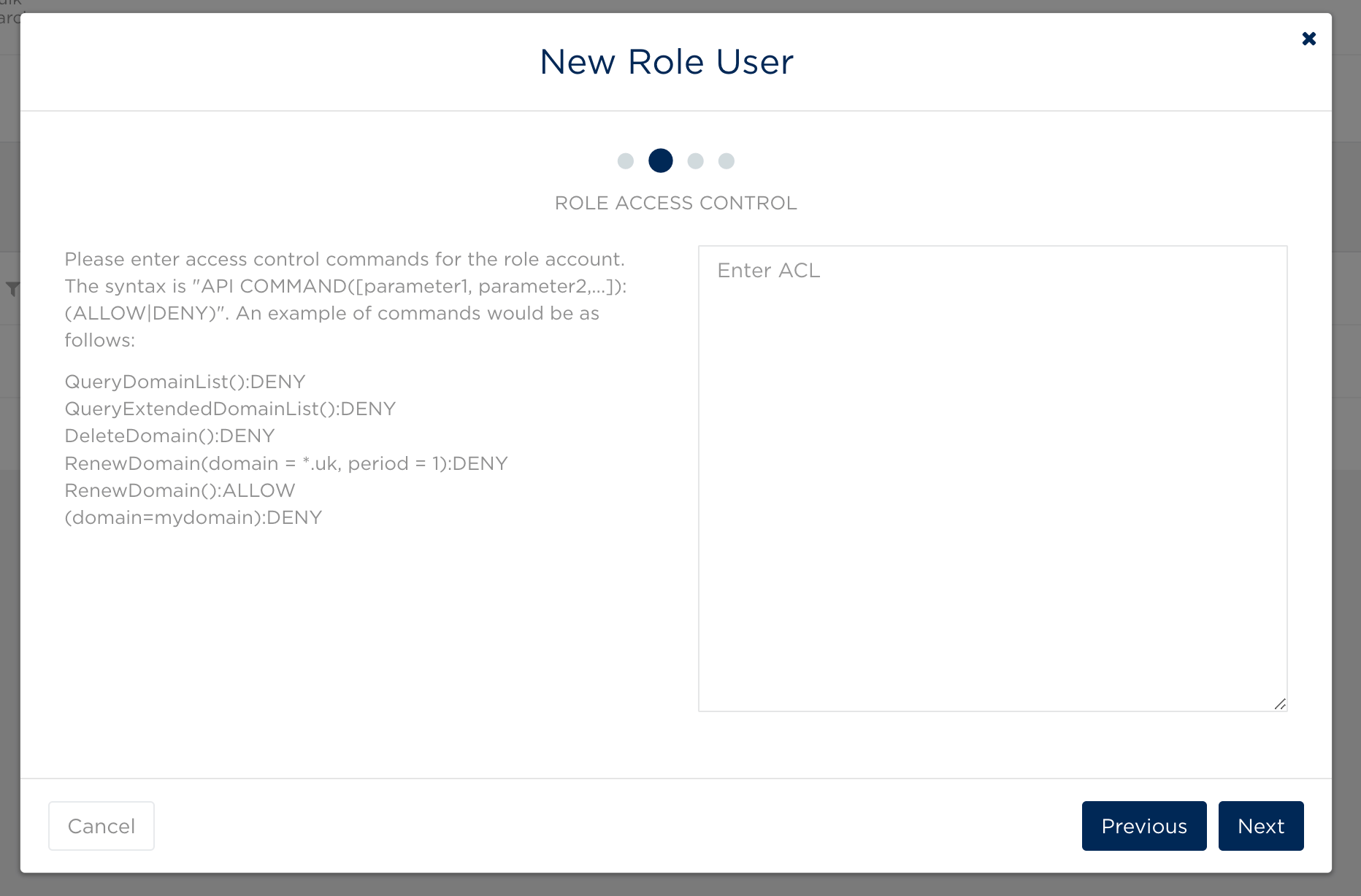 Role access control