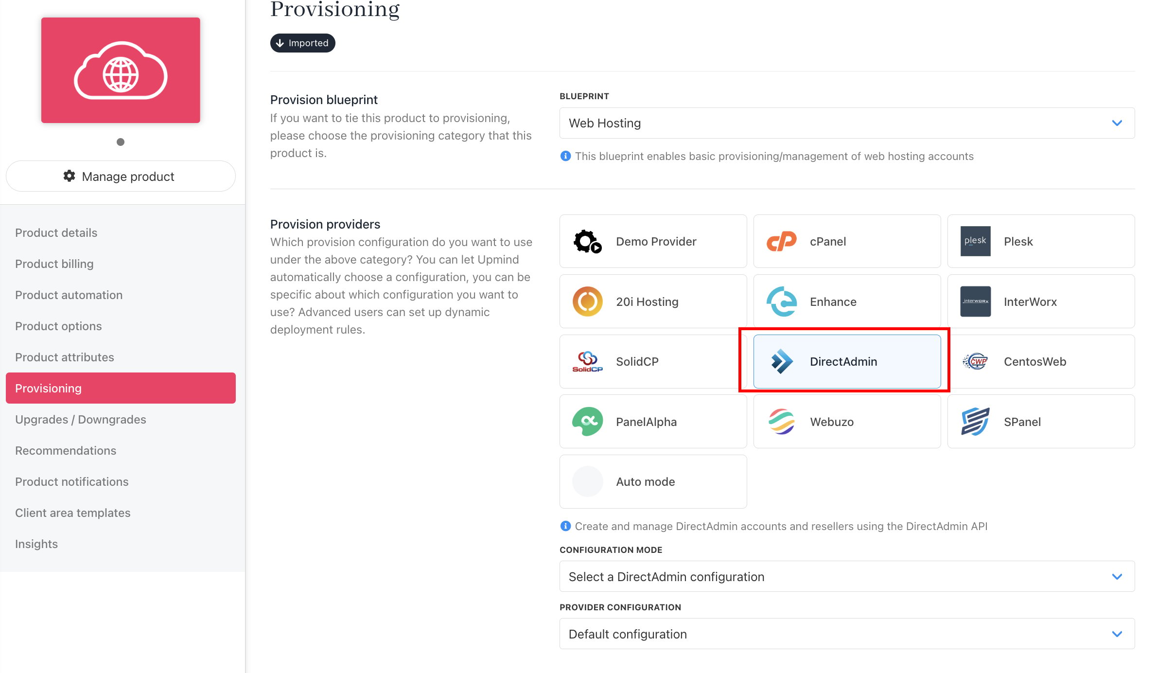 Set provision provider