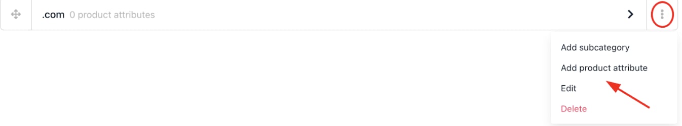 Add product attribute