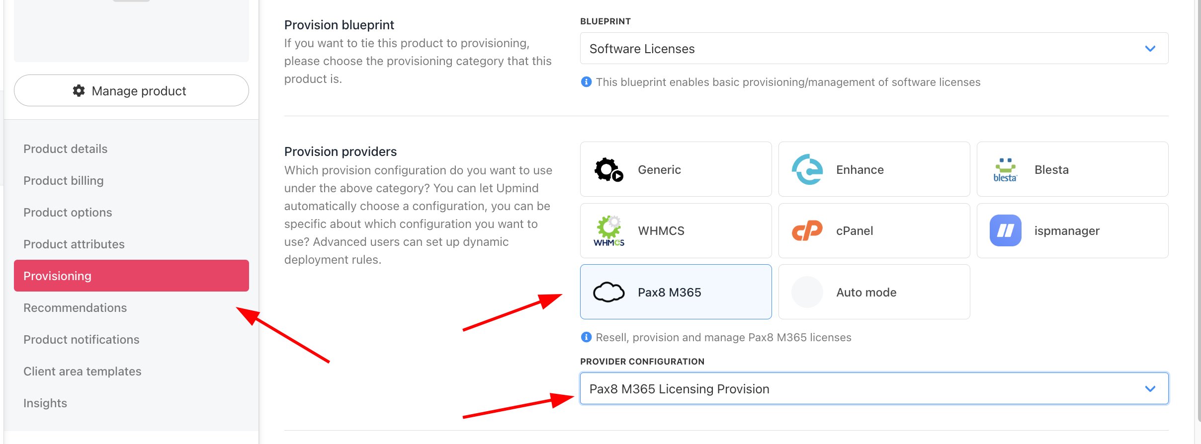 Set provision provider