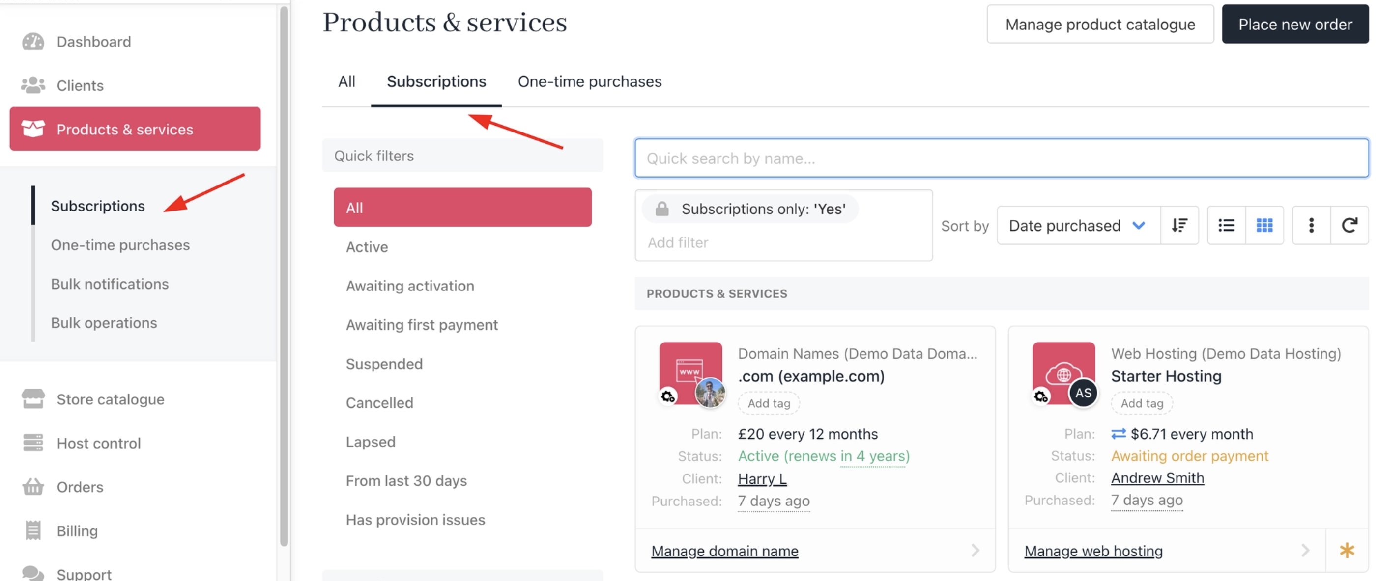 Products & Services > Subscriptions