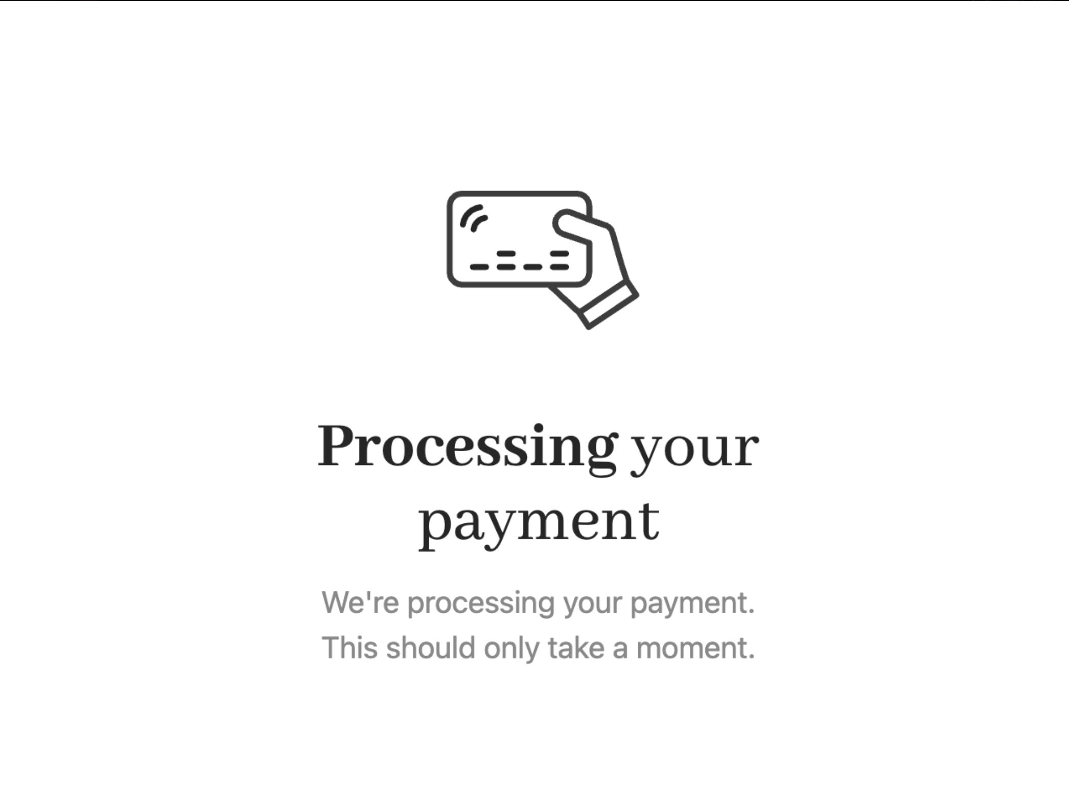 Cart 2.0 payment processing