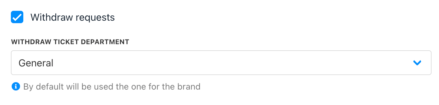 Settings → Affiliate → General Settings
