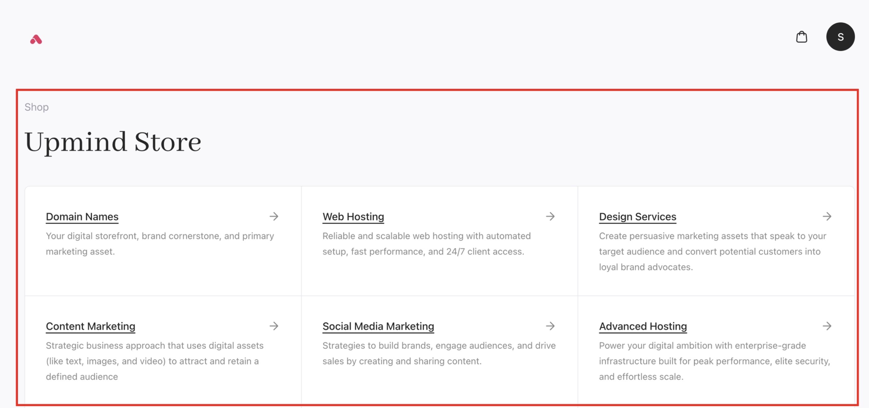 Cart 2.0 product categories