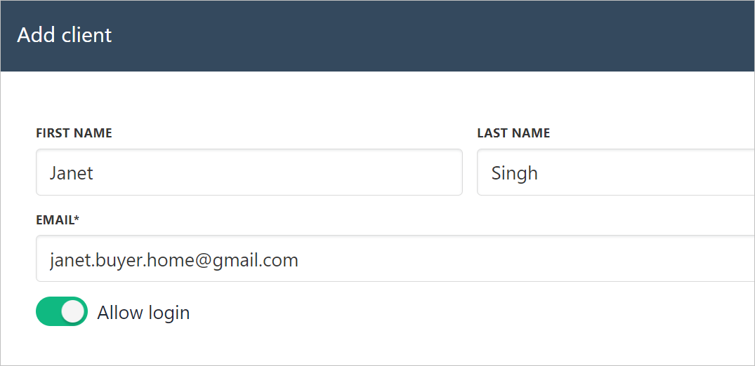Add client