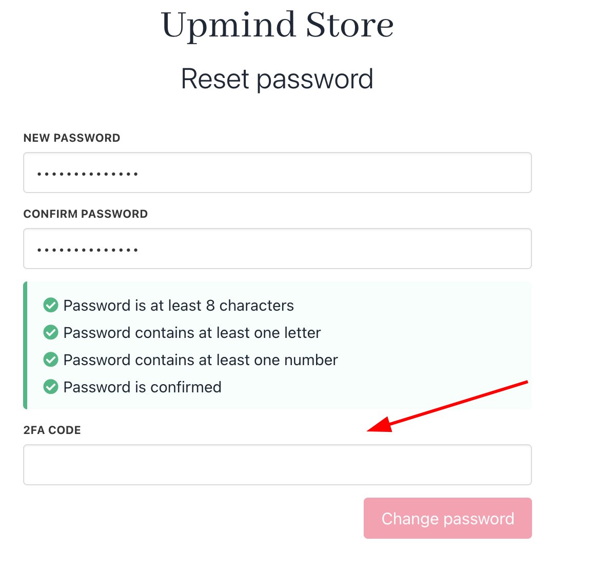 2FA code required