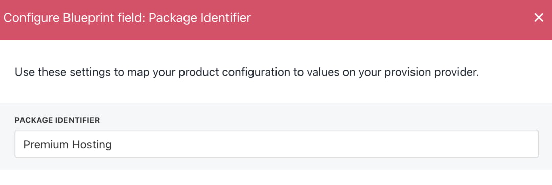 Enter package identifier